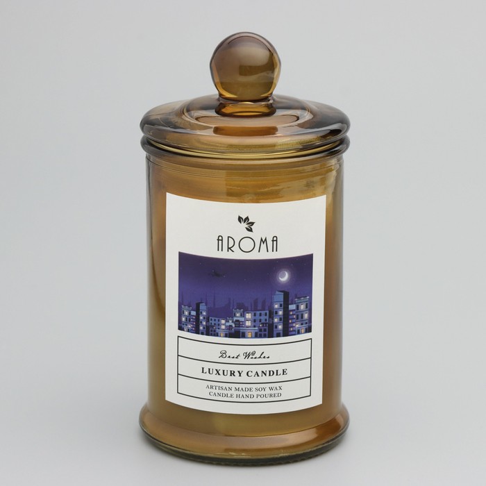 Свеча ароматическая в банке  "Сладкая ваниль", 40ч, 95 гр, в коробке - фото 1909334905