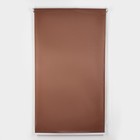 Штора рулонная блэкаут «Нюд», 90×250 см, цвет шоколад - фото 4006441