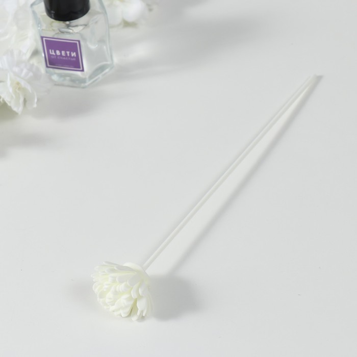 Палочки фибровые для аромадиффузора "Белоснежные цветы" набор 2 цветка + 5 палочек - фото 1907872537