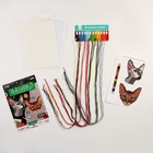 Вышивка крестиком на пластиковой канве «Важные котики», набор для творчества - Фото 2