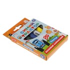 Восковые карандаши «Синий трактор» 6 цв., толстые - фото 35960093