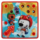 Большая пластиковая мозаика для малышей «Ми-ми-мишки» 10 картинок, 46 фишек - фото 22985007