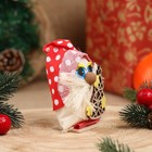 Домовёнок в колпаке  "С новым годом № 3", 9 см, из ниток (комплект 5 шт) - фото 22992893