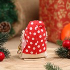 Домовёнок в колпаке  "С новым годом № 3", 9 см, из ниток (комплект 5 шт) - фото 22992894