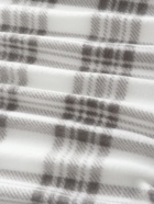 Плед флисовый «Экономь и Я. Клетка», 150×200 см, флис 160 г/м², чёрно-белый - Фото 4