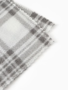 Плед флисовый «Экономь и Я. Клетка», 150×200 см, флис 160 г/м², чёрно-белый - Фото 5