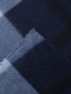 Плед флисовый «Экономь и Я. Клетка», синий, 150×130 см, флис 160 г/м² - Фото 3