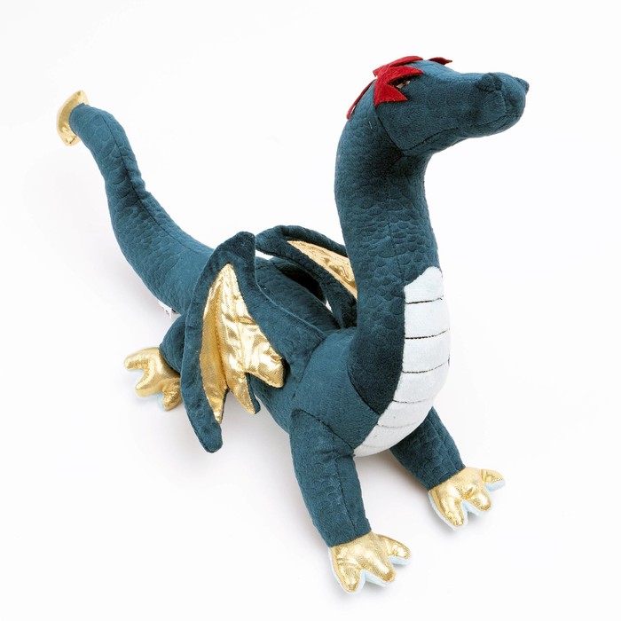 Мягкая игрушка «Дракон», 34 см, цвет синий - Фото 1