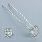 шпилька для волос "Кристалл" цветок - Фото 1