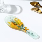 Подставка под ложку стеклянная «Цвети. Нежная мимоза», 21.4×7.5 - Фото 3