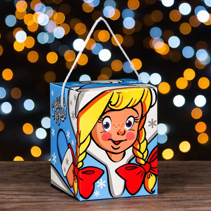 Подарочная коробка "Смекубик Снегурочка",12 х 12 х 15,5 см - Фото 1