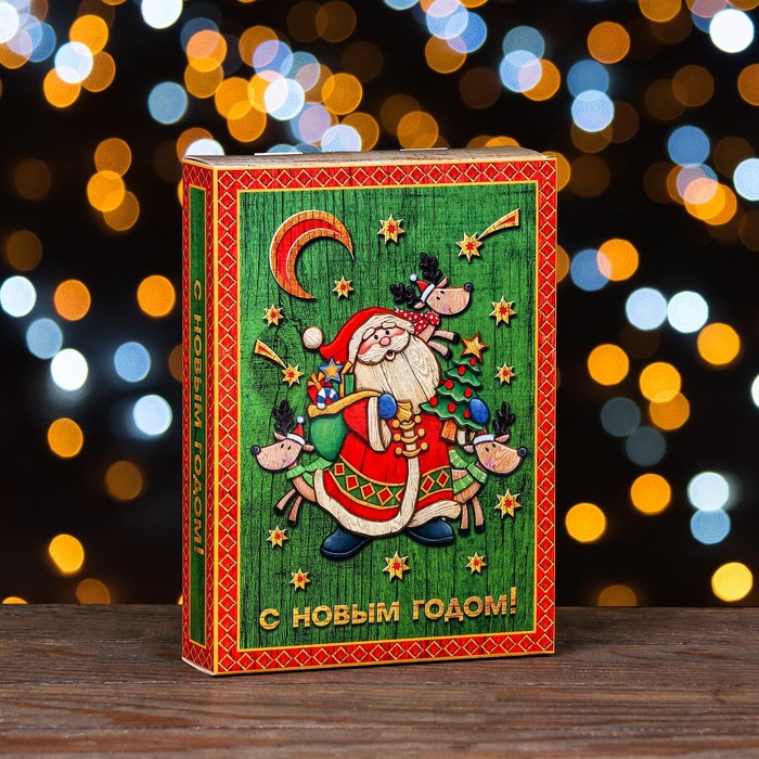 Подарочная коробка "Книга Дед Мороз", 15,8 х 4 х 22 см - Фото 1