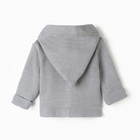 Джемпер вязаный с капюшоном Крошка Я, рост 80-86 см, серый 9718914 - фото 14241443