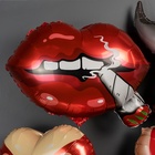 Воздушный шар фольгированный 23" «Губы», фигура (комплект 2 шт) - фото 40561361