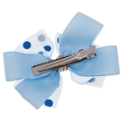зажим для волос воздушный"Бантик" (набор 2 шт) голубой - Фото 2