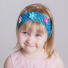 повязка для волос "Детство" ромашка с бусинкой - Фото 1