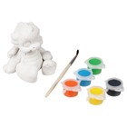 Набор для росписи фигурки из гипса «Дракоша», с красками и кистью (комплект 7 шт) - фото 22985368