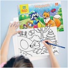 Раскраска, А5 «Кто где живёт», 48 л - фото 22985451