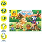 Раскраска, А5 «Лесные животные», 48 л - Фото 2