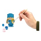 Набор для росписи из гипса «Пёсик», высота фигурки — 8,5 см, с красками и кистью - фото 22985539