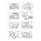 Раскраска по номерам, А4 «В дороге», 16 стр. - фото 23044443