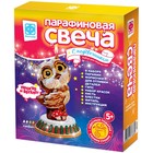 Парафиновая свеча с подсвечником «Сова» 9899021 - фото 11196795