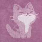 Полотенце махровое Этель «Игривый кот», 50×90 см, 100% хлопок, 420 г/м², розовое - фото 32198099