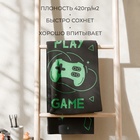 Полотенце махровое Этель Play game, 50х90 см, 100% хлопок, 420 г/м2 - фото 808214079