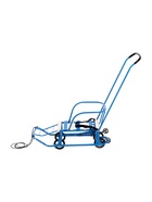 Санки детские с колёсами «Тимка 5 универсал», с ручкой, цвет голубой - Фото 3