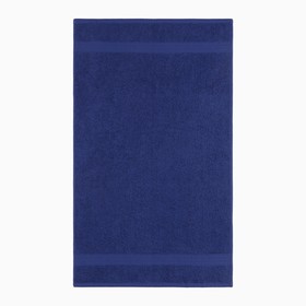 Полотенце махровое 50×90 см, хлопок 100%, тёмно-синее 10104694