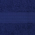 Полотенце махровое 50х90см, темно синий, 440г/м, хл100% - фото 54756183