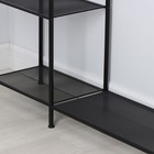 Гардеробная система с полками «Валенсия 1», 109×30×155.5 см, сталь, чёрная - Фото 3