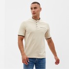 Футболка поло мужская MINAKU, размер 44. бежевая - Фото 1