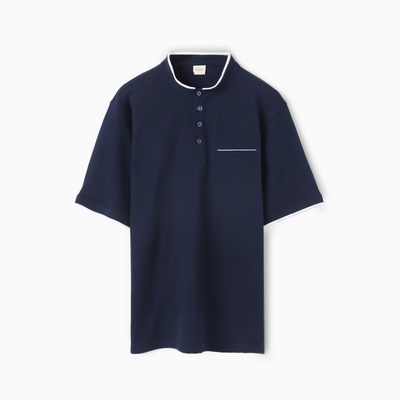 Футболка поло мужская MINAKU REGULAR FIT, тёмно-синяя, размер 46