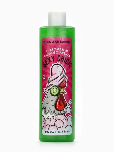 Пена для ванны Sexy chick, 500 мл, аромат арбуза, BEAUTY FOX