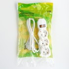 Удлинитель Luazon Lighting ECO, 3 розетки, 1.5 м, 16 А, 3500 Вт, ПВС 3×1 мм2, с заземлением, с выключателем - Фото 6