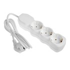 Удлинитель Luazon Lighting ECO, 3 розетки, 1.7 м, 16 А, 3500 Вт, ПВС 3×1 мм2, с заземлением - Фото 2