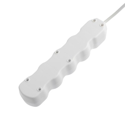 Удлинитель Luazon Lighting ECO, 4 розетки, 2.7 м, 16 А, 3500 Вт, ПВС 3×1 мм2, с заземлением