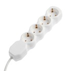 Удлинитель Luazon Lighting ECO, 4 розетки, 2,7 м, 16 А, 3500 Вт, ПВС 3х1 мм2, с з/к 9939976 - фото 16287445
