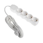 Удлинитель Luazon Lighting ECO, 4 розетки, 4.5 м, 16 А, 3500 Вт, ПВС 3×1 мм2, с заземлением - Фото 2