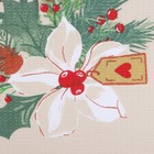 Полотенце Доляна "Рождественские цветы" 28х46 см, 100% хл, вафля 160 г/м2 - Фото 3