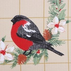 Набор новогодних полотенец Доляна «Рождественские цветы» 28×46 см - 2 штуки, 100% хлопок, вафля 160 г/м² - Фото 6