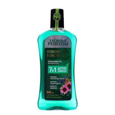 Ополаскиватель для полости рта Таежные рецепты "Активный комплекс 7 в 1", 500 мл