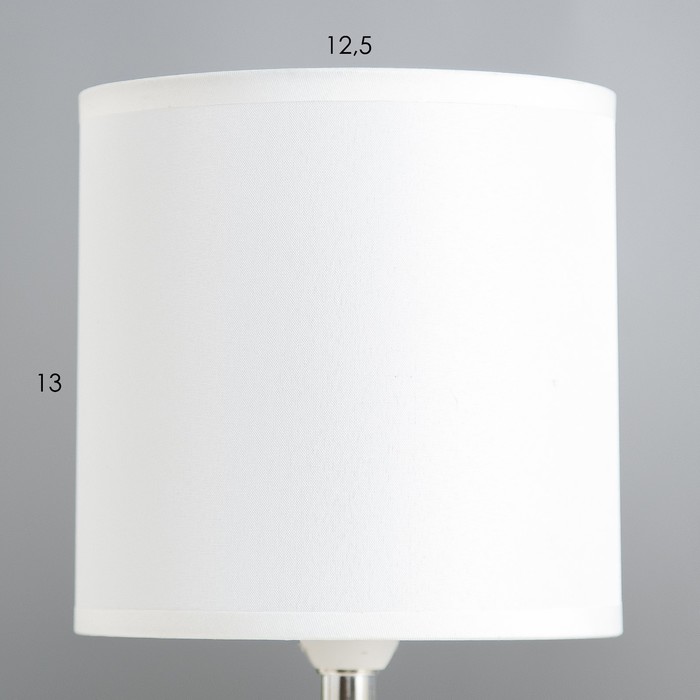 Настольная лампа "Алесса" Е14 40Вт белый 13х13х25 см RISALUX - фото 1907873267