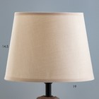 Настольная лампа "Тереза" Е14 40Вт бежевый 20х20х33см RISALUX - Фото 4