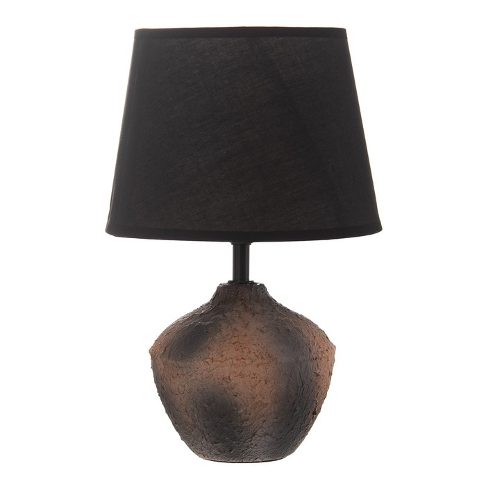 Настольная лампа "Мила" Е14 40Вт коричневый черный 20х20х33см RISALUX - фото 1907873288