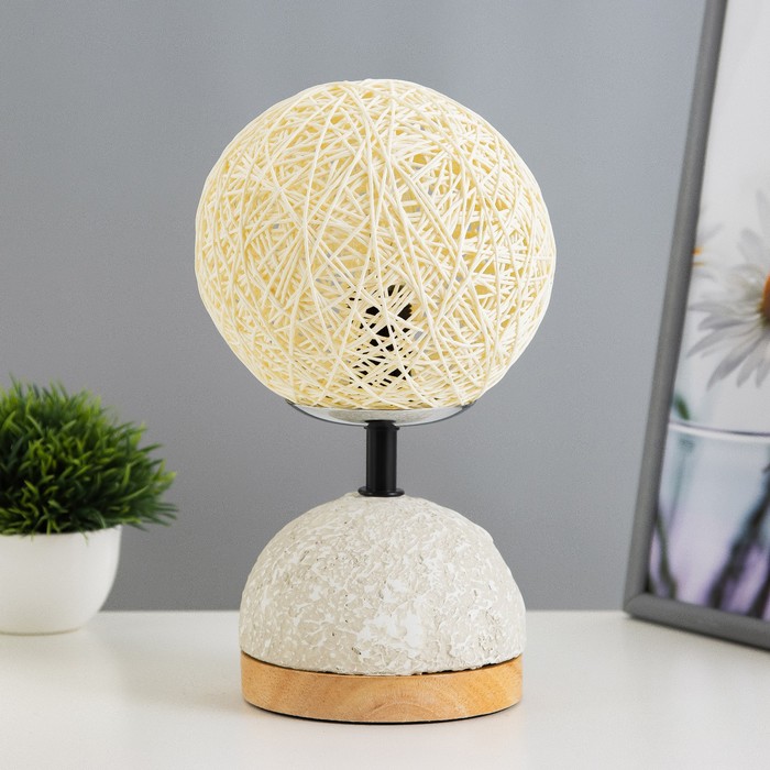 Настольная лампа «Неонила» Е14 40 Вт серый 12×12×30 см RISALUX