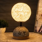 Лампа настольная RISALUX «Неонила», Е14, 40 Вт, чёрная, 12×12×30 см - Фото 3