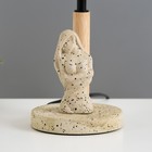 Лампа настольная RISALUX «Ева», Е14, 40 Вт, бежевая, 15×15×31 см - Фото 4