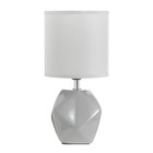 Настольная лампа "Салнес" Е14 40Вт серый 13х13х25 см RISALUX - Фото 6